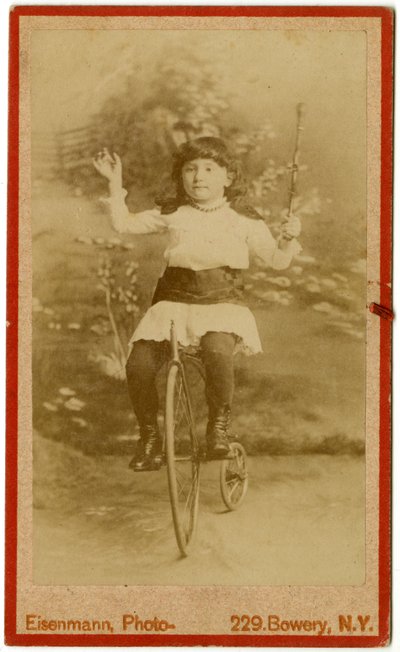 Studio Portrait of a Girl on a Tricycle, c.1880s by Charles Eisenmann